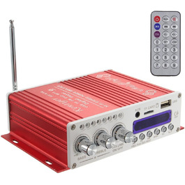 Міні Bluetooth Hi-Fi стерео аудіо підсилювач WINGONEER з бас-бустером, підтримка FM, MP3, TF, USB, DVD, 12V для авто і мотоцикла