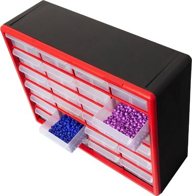 Akro-Mils 10124 Plastic Parts Storage Box with 24 Drawers, 20
