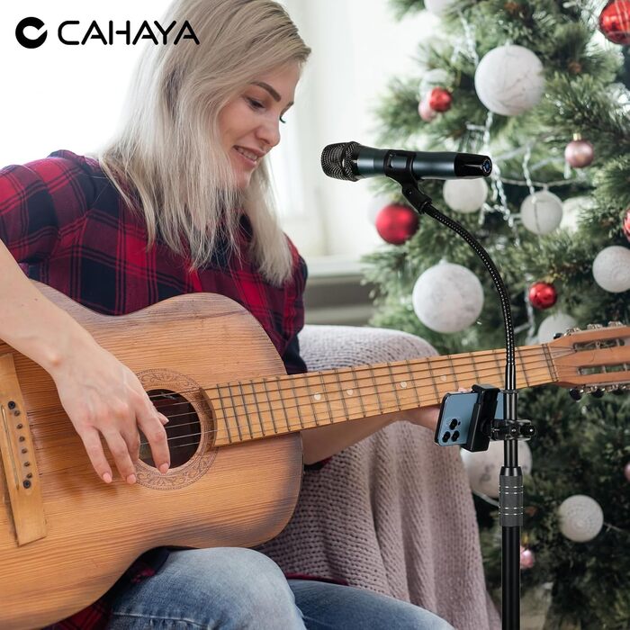 Підставка для мікрофона 2-в-1 з кріпленням для телефону та трьома кліпсами для мікрофону - CY0311