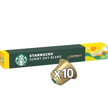 Кава Starbucks Sunny Day Blend для Nespresso, світле обсмаження, капсули 6 x 10 (60 капсул) 10 г (набір 6 шт.)