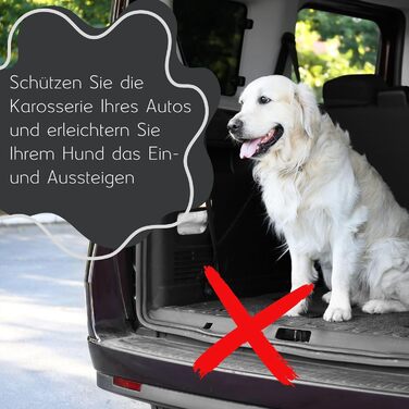 Килимок для собак у багажник Golden Dog, захист сидінь авто, штучна шкіра, 110 x 90 см, кремовий