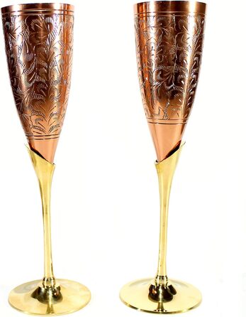 Набір келихів для коньяку та коктейлів StonKraft з мідним покриттям, 2 шт. (мідь, келих для коньяку, келих для коктейлів)