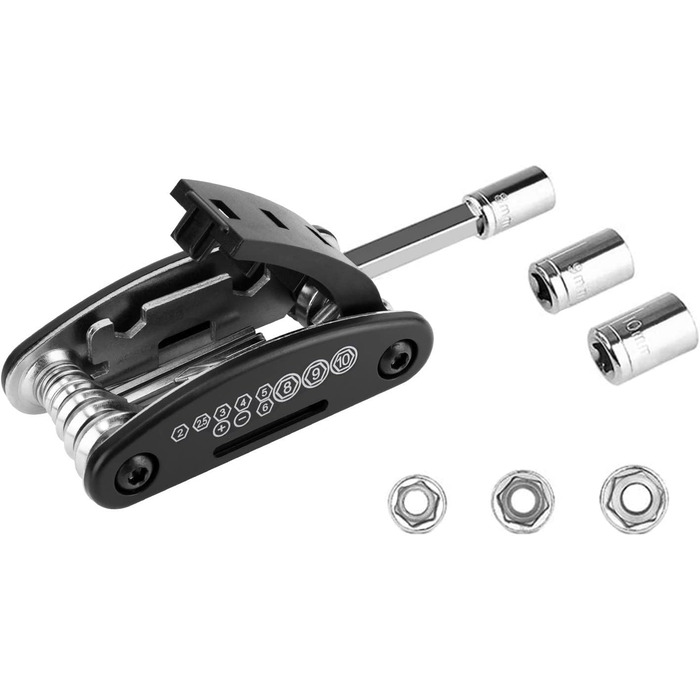 Мультитул велосипедний WOTOW 16-в-1 з чохлом - набір інструментів для ремонту велосипеда