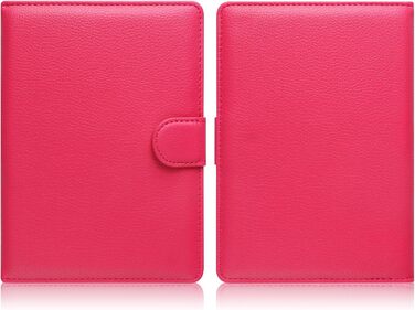 Чохол для електронного читача 6-7 дюймів: Pocketbook, Tolino, Sony, Kindle, Kobo. Шкіряний чохол, зелений (рожевий)