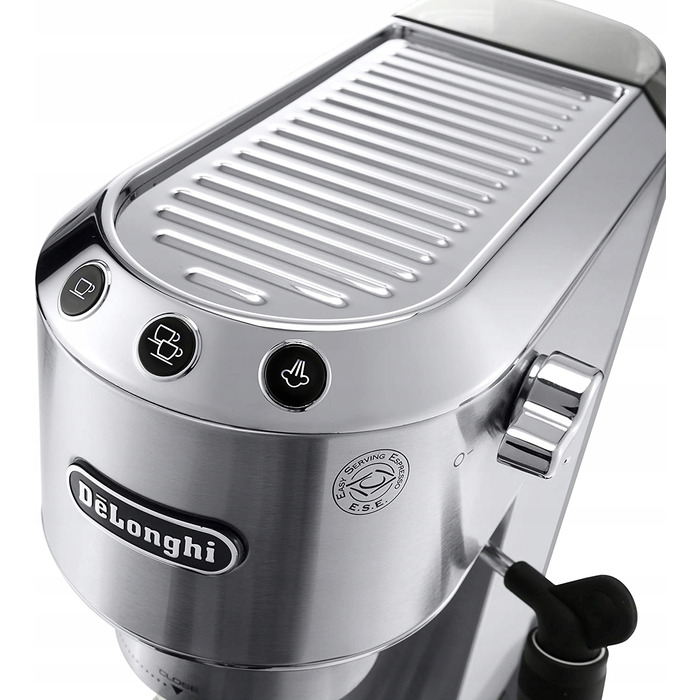 Ріжкова кавомашина De'Longhi EC 685.M, 1350 Вт, сріблястий/сірий