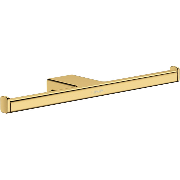 Hansgrohe AddStoris Toilet Paper Holder - Wall Mounted Tissue Roll Holder with Hidden Mounting - Polished Gold Finish