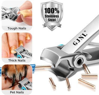 Нігтеріз для літніх людей та товстих нігтів, 16 мм/37 мм ширина отвору, міцний нігтеріз для чоловіків з товстими нігтями, 45° кут заточування, вигнута леза, для видалення врослого нігтя (чорний)