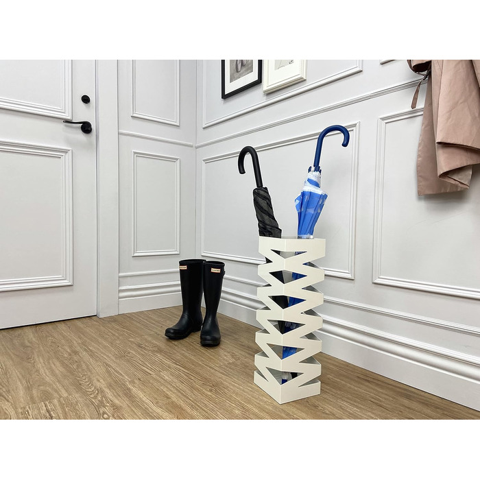 Стійка для парасольки Mango Steam Quadratisch, чорна (білий принт)