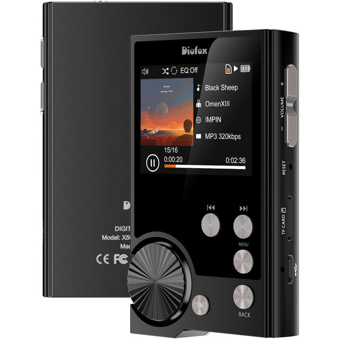 Портативний MP3-плеєр Hi-Fi з підтримкою DSD, 64GB, для спорту