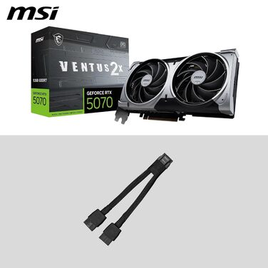 Відеокарта MSI GeForce RTX 5070 VENTUS 2X OC 12GB GDDR7, PCIe 5.0, Boost 2542 MHz
