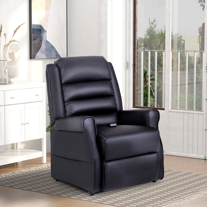 HOMCOM Lift Chair, Massage Chair with Reclining Function, Recliner with USB Port, Lift Chair with Remote Control, Heating Function | Aosom