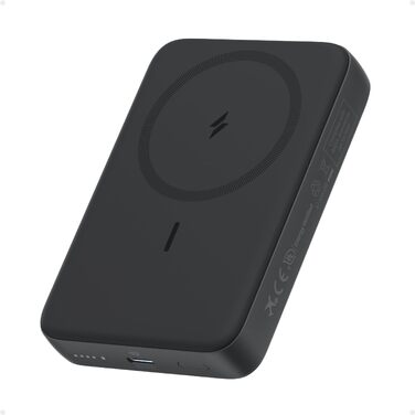 Магнітний зовнішній акумулятор Anker Zolo 10000mAh 30W — Бездротова швидка зарядка для iPhone 17/16/15, AirPods, чорний