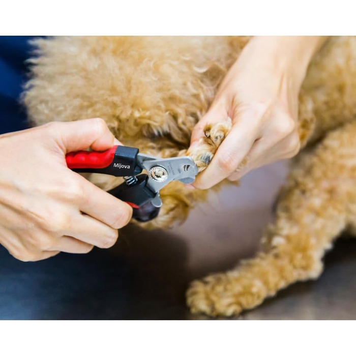 Професійний кусачок для нігтів собак та котів з захистом, рожевий