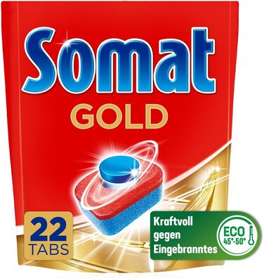 Таблетки для посудомийної машини Somat Gold, ефективне очищення при низьких температурах, проти пригорілого, 176 шт.