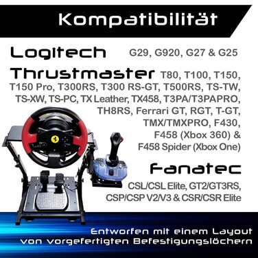 Підставка для керма G29, G920, G923, Thrustmaster T150, T500, T300, TX, TH8A, Clubsport, з перемиканням передач, регульована, складна