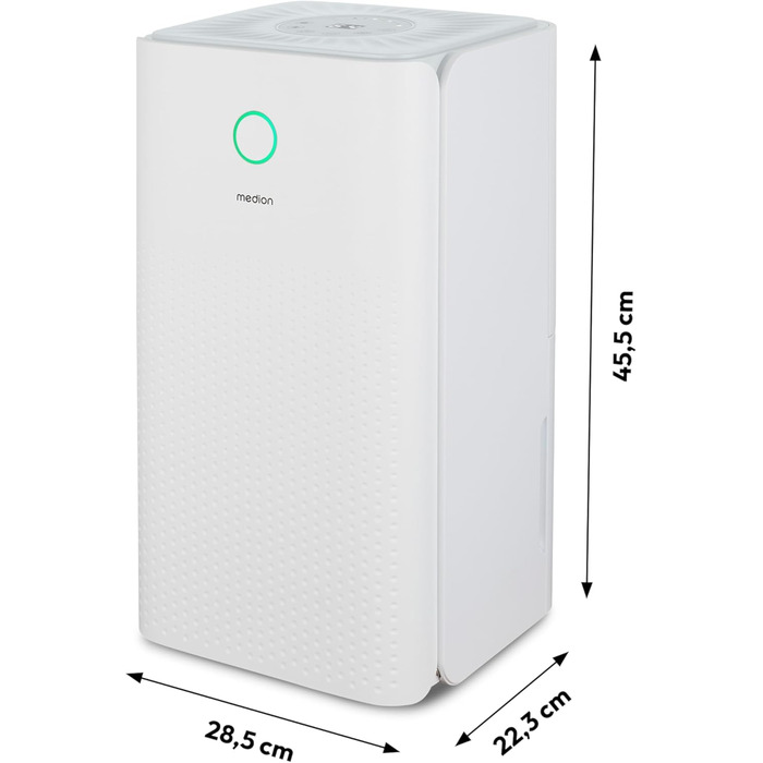 Електричний осушувач повітря MEDION DH10 - 12л, 15м², тихий, з таймером