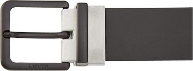 Чоловічий ремінний пояс Levi's Louis, чорний, з можливістю реверсу