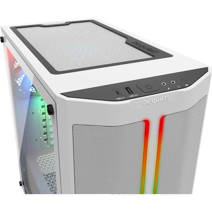 Корпус для ПК be quiet! Pure Base 500DX White, 3 вентилятори Pure Wings 2, ARGB підсвітка, підтримка радіаторів до 360мм, загартоване скло, білий