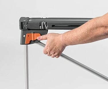 Настінний сушильник для білизни Juwel Twist 140 (13,7 м), для великих речей та постільної білизни, регулювання до 120 см