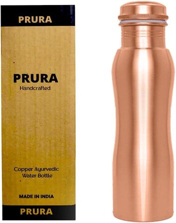 Copper water bottle with diamond cut design, leak-proof, Ayurvedic drinking vessel, copper vessel for sports, gym, outdoors, yoga (Design 3)
