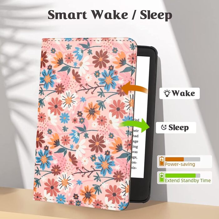 Чохол MOKASE для Kindle Paperwhite 5/6/7 (6 дюймів) - зелений, з петлею та кишенькою