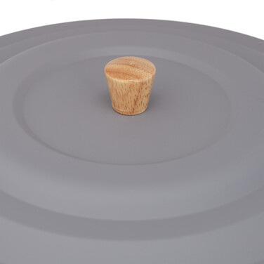 Relaxdays Gray Ash Bucket with Lid 12l