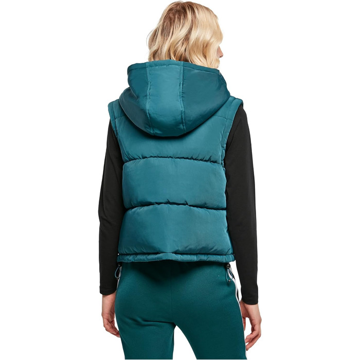 Жіночий жилет Urban Classics з переробленого твіду з пуховою оббивкою, розмір XL, колір jasper