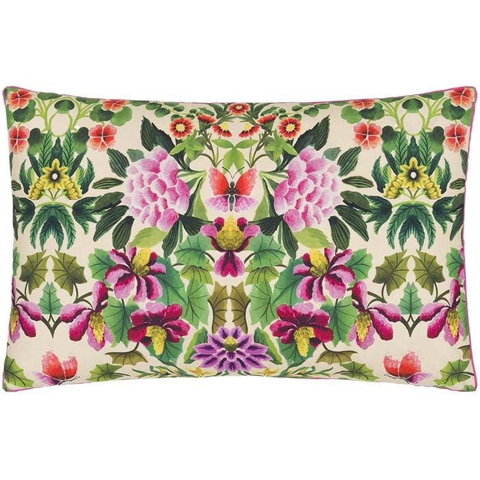 Designers Guild Ikebana Damask Cushion Cover, Printed, Cotton Percale, 50 x 75 cm