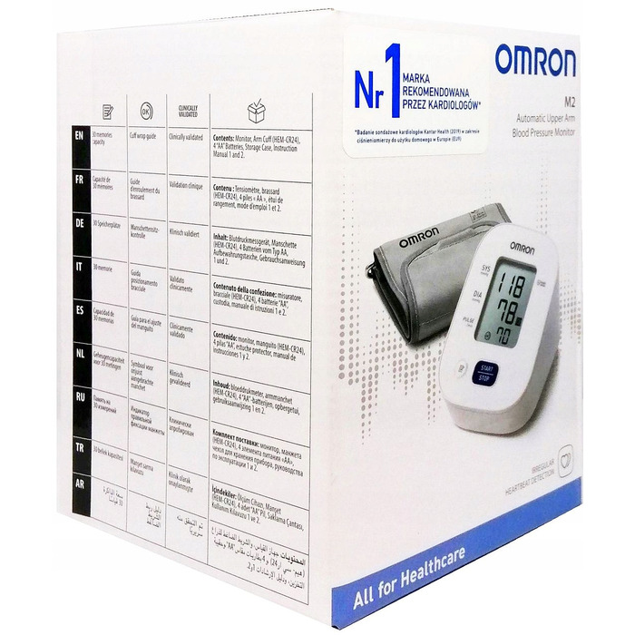 Електронний тонометр Omron M2, білий