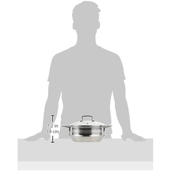 Пароварка Le Creuset з нержавіючої сталі з скляною кришкою, 24 см