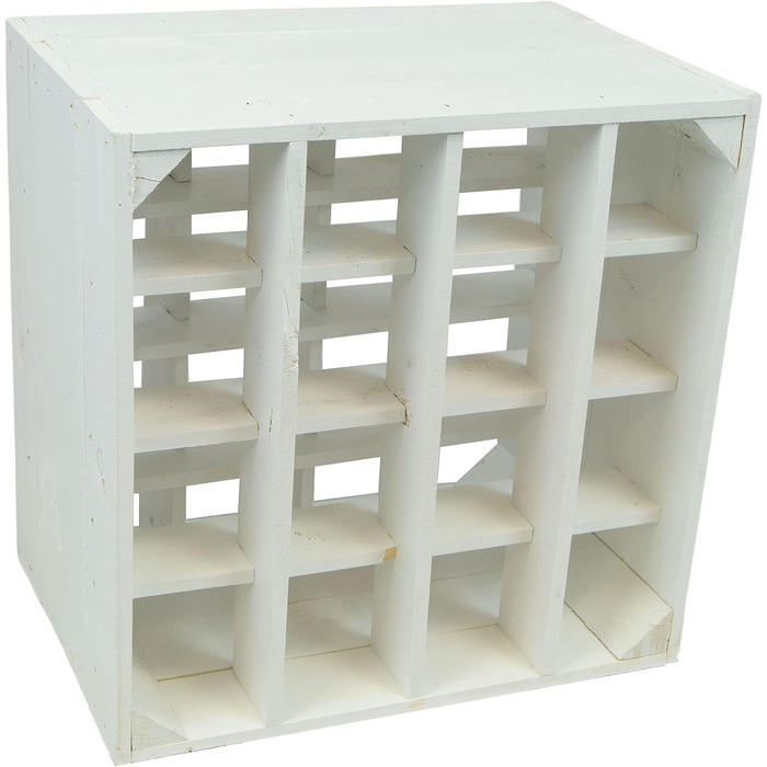 Wine Rack 16 Bottle Size 40x40x27cm Shelf Box Bottle Storage Wine Rack Apple Box/Wine Box (3-Piece Set Wine Rack 16 Bottle White)