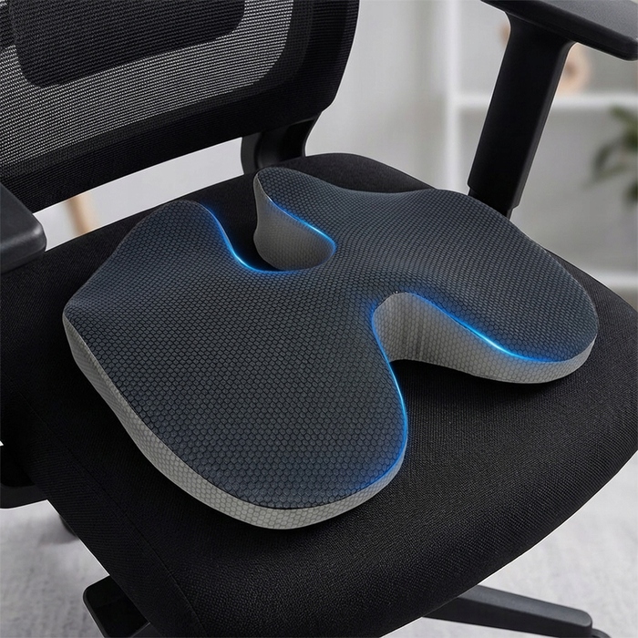 Подушка для сидіння з ефектом пам'яті (Memory Foam) для офісного крісла та авто
