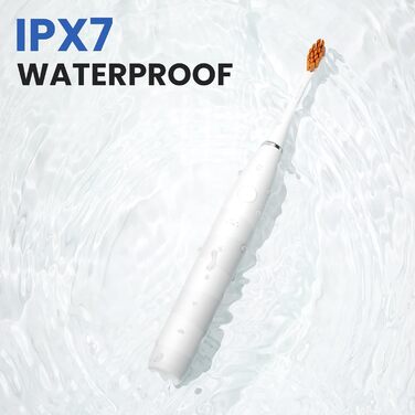 Електрична зубна щітка Oclean Flow: звукова, 5 режимів, DuPont, біла, IPX7, до 180 днів роботи