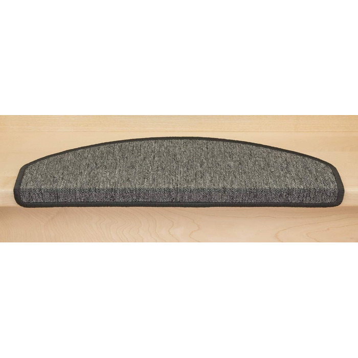 Kettelservice-Metzker Stair Treads Ariston Dark Grey in a 15-Piece Set including Entrance Mat in Grey - 15 Pieces Grey 082