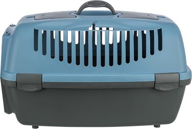 Трійзі Капрі 3 - переносна клітка для тварин з відкритим верхом, S, 40x38x61 см, світло-сірий/темно-синій