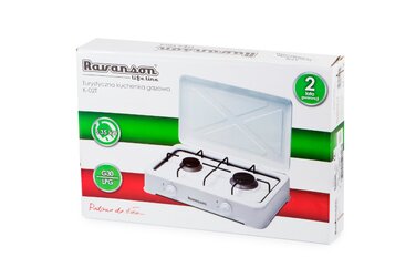 Портативна двоконфорна газова плитка Ravanson K-02TB