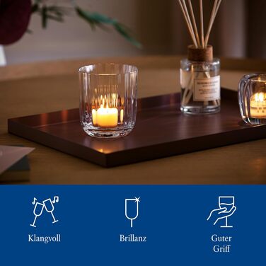 Villeroy & Boch Rose Garden: келих для шампанського, набір 4 шт., 120 мл, кришталеве скло (прозорий)