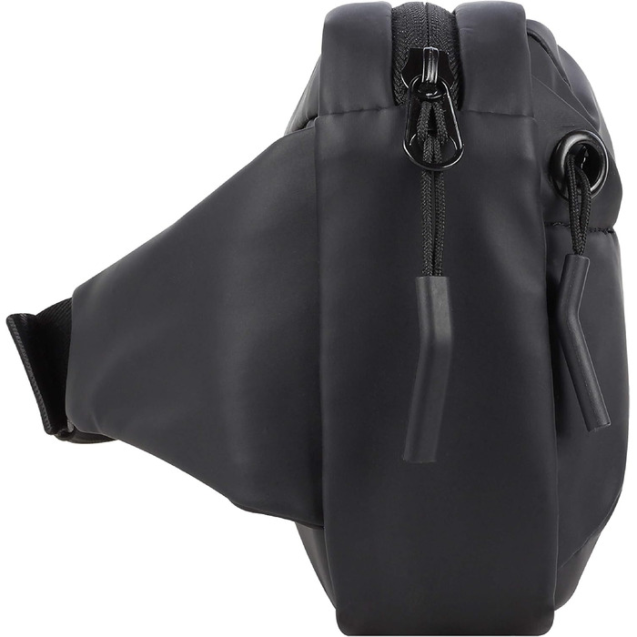 Чоловіча поясна сумка Bugatti Blanc - для подорожей, повсякденного використання та спорту (Чорна)