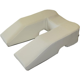 Ортопедична подушка для лежання на животі U-Pillow nudischer, масажна та терапевтична, штучна шкіра бежева