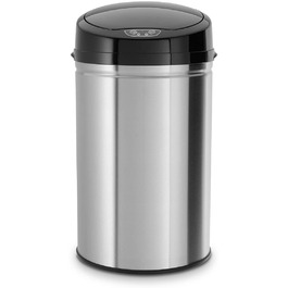 Сміттєвий бак Echtwerk з сенсором, 30л, нержавіюча сталь INOX Black, електричний, інфрачервоний датчик руху
