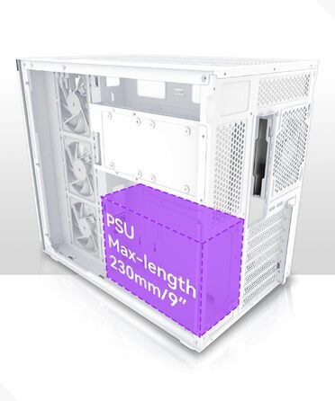 Ігровий корпус для ПК Musetex Y6 ATX Mid Tower, 7 ARGB PWM вентиляторів Infinity Mirror, панорамне загартоване скло 270°, USB Type-C, Білий