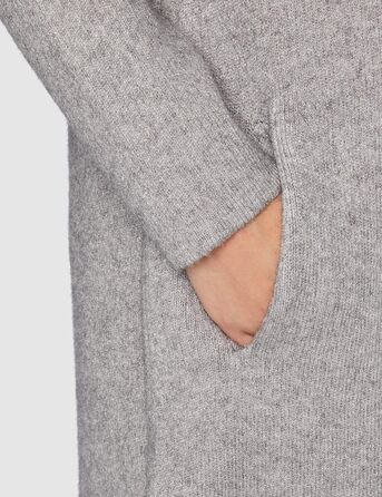 Жіночий кардиган-туніки Organ Daen з довгими рукавами, блоки кольорів Бордо/Чорний (TXS, Сірий)