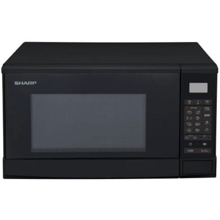 Мікрохвильова піч Sharp R-270BK Solo, 20 л, 800 Вт, чорна