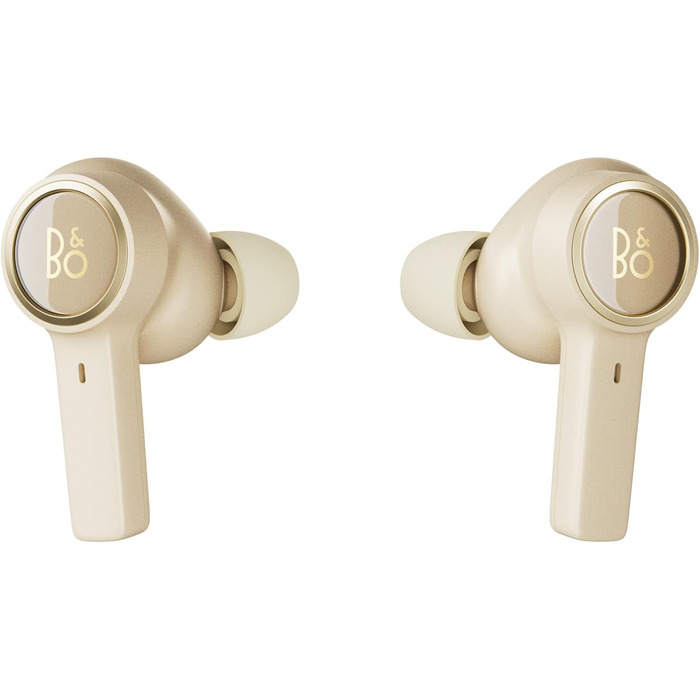 Bang & Olufsen Beoplay EX: Бездротові Bluetooth навушники з шумозаглушенням, чорного кольору (золотисті акценти), до 28 годин роботи, водонепроникні для спорту та повсякденного використання з зарядним кейсом