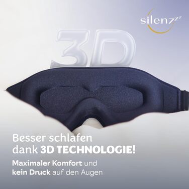 Маска для сну преміум-класу 3D - комфортна пов'язка на очі для жінок та чоловіків - забезпечує повну темряву - рожева, 1 шт.