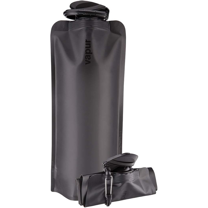 Eclipse plastic water bottle, reusable, foldable/rollable