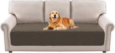 Водонепроникний килимок для собак середніх порід - килимок для собак, що можна прати, захист дивану від собак, котячий килимок, пухнастий та м'який, захисний килимок для дивану, колір: тауп, розмір 77 x 178 см