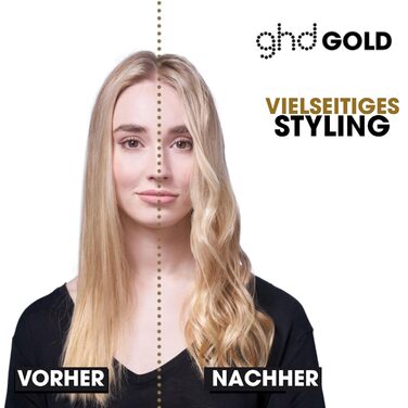 Гладеньня та стайлер ghd Gold Black - Професійний інструмент для створення гладкого волосся з блиском, для всіх типів волосся, нова упаковка