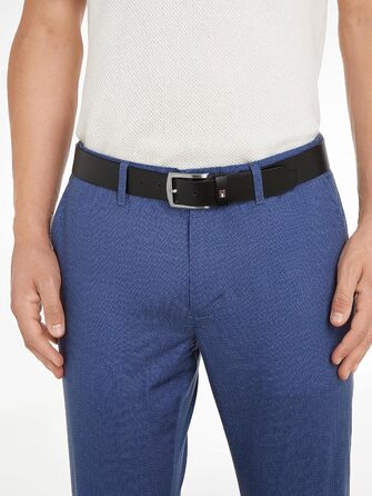 Чоловічий шкіряний ремінь Tommy Hilfiger New Denton 3.5, чорний