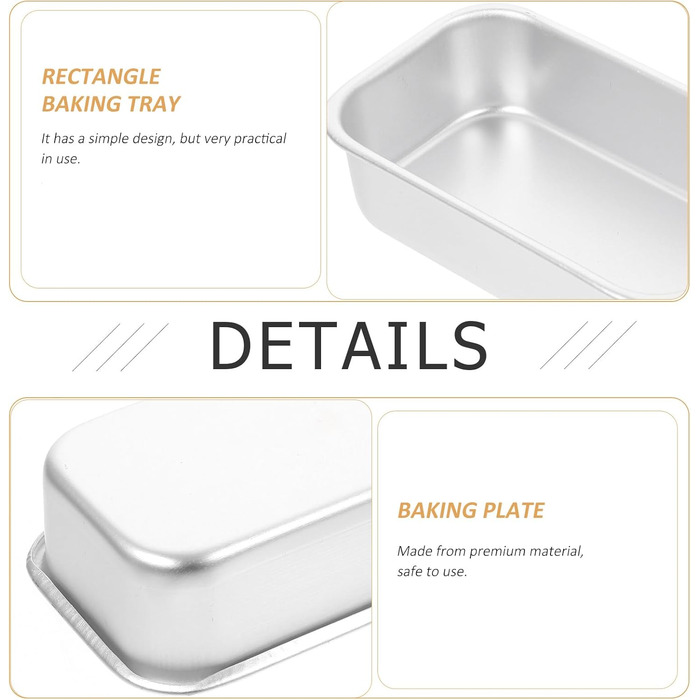 YARNOW 4-Pack Mini Loaf Pans Non-Stick Mini Loaf Baking Pans Cake Pans Rectangular Bread Loaf Baking Sheets for Cakes, Bread, Meatloaf, Quiche (Silver)